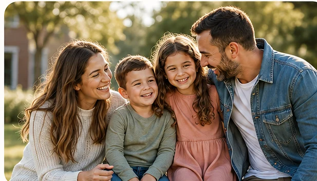 Family at church placeholder